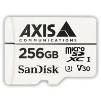 Axis 02021-001 surveillance microSDXC 256 GB UHS-I U3 V30 100 MBps, 50 MBps fehér