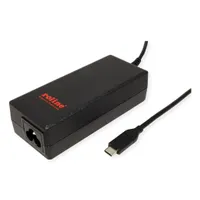 Roline 19.11.1034 Töltő USB-C 65W kábel hossz 1,2m, szín fekete, bemenet 100-240V
