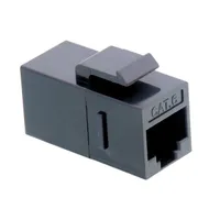 Value 21.99.3003 RJ-45 Keystone moduláris csatlakozó Cat6 árnyékolatlan fekete