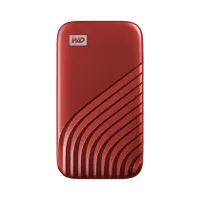 Sandisk WDBAGF0020BRD-WESN My Passport SSD 2 TB USB-C 3.2 Gen 2 256-bit AES jelszavas védelem vörös
