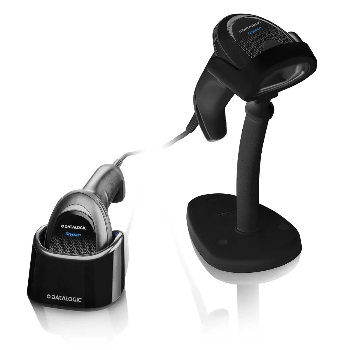 Datalogic GD4590-BK-DGM Gryphon I 1D-2D lézer vonalkódolvasó USB RS-232 billentyűzet ék IP52 #1