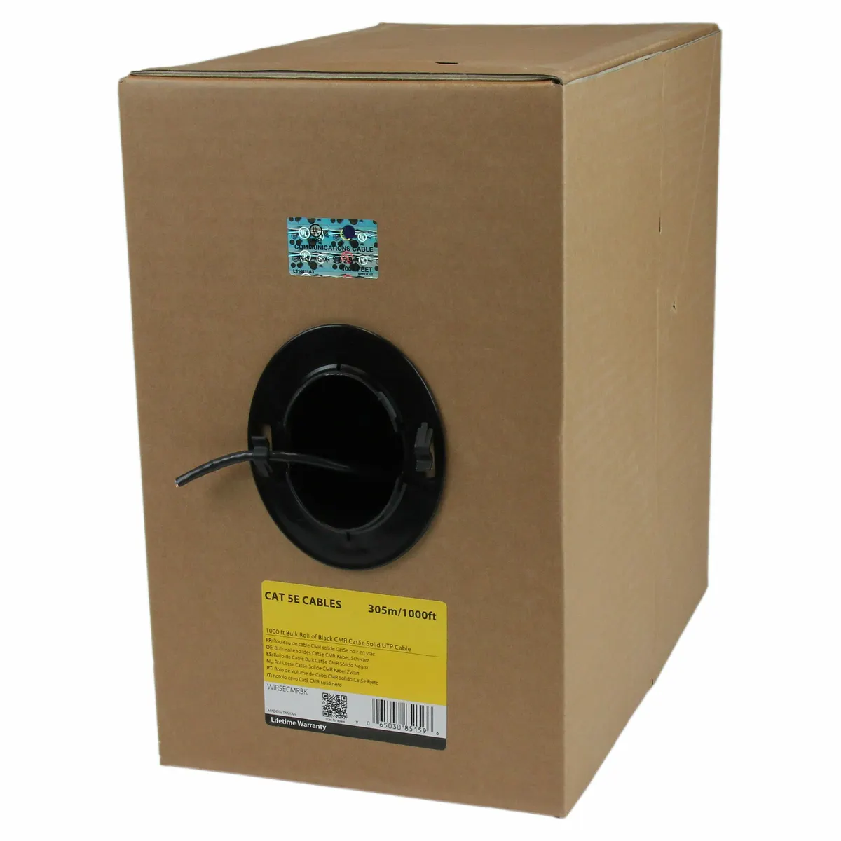 Startech.com WIR5ECMRBK Cat5e 304,9 m UTP fekete #1