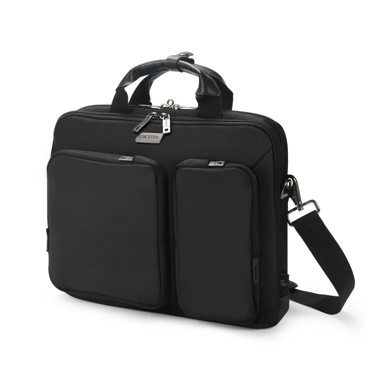 Dicota D3250601 Slim Case Seven 12-14 2 rekesz 2 elülső zseb hordozó fogantyú vállpánt monokróm #1