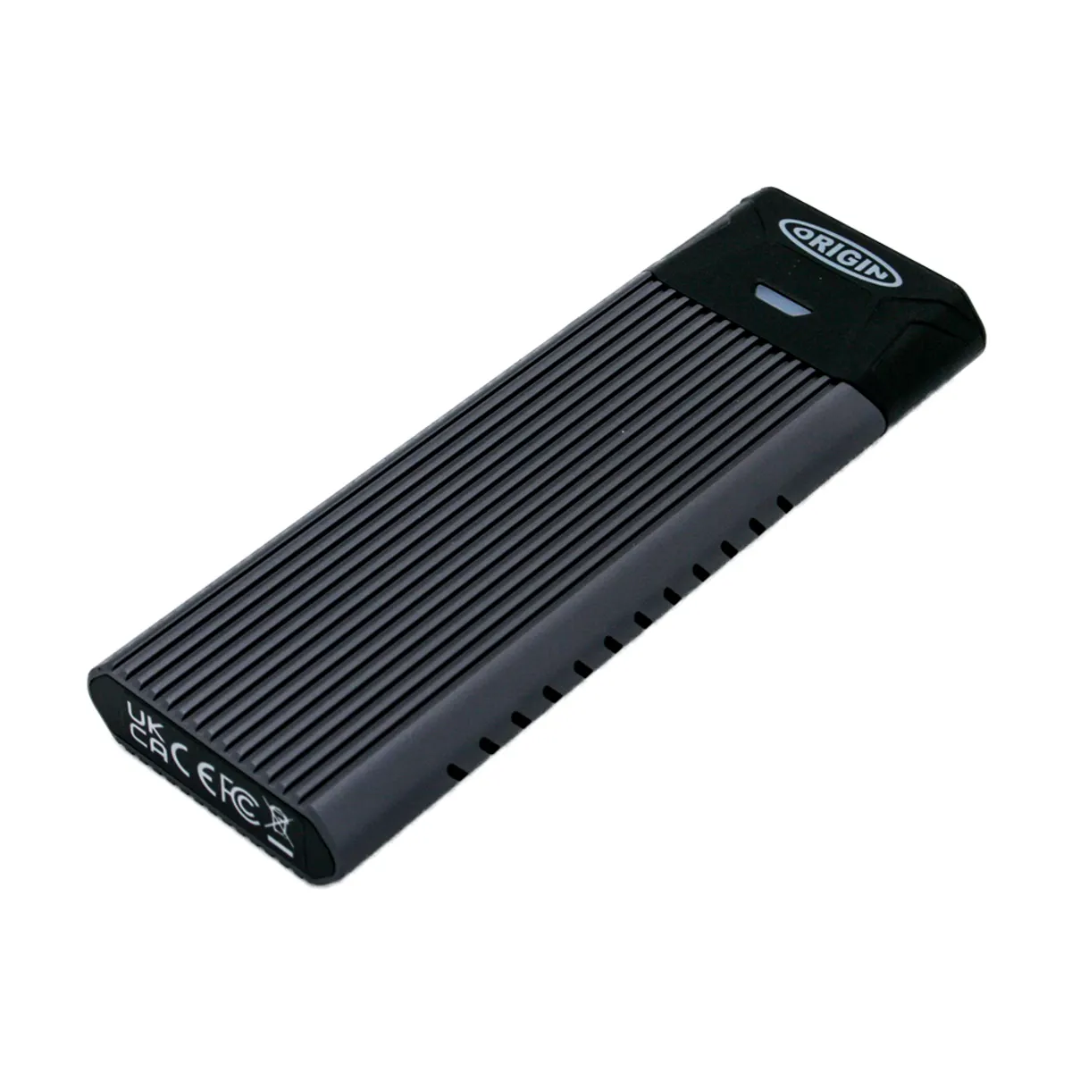 Origin Storage OSEC1TBNVME Külső NVMe SSD 1 TB M.2 USB-C 3.2 Gen 2 1050 MBps 1000 MBps alumínium szürke #1