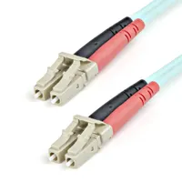 Startech.com A50FBLCLC1 Aqua fiber patch cable 1m OM3 LC-LC 50 µm duplex
