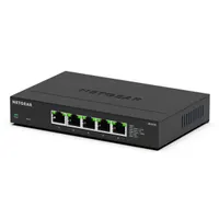 Netgear MS305E-100EUS MS305E 5x 2.5G beállítást nem igénylő switch, 40 Gbps átviteli kapacitás, 16k MAC, 12 V DC, falra szerelhető