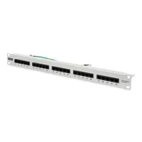 Assmann DN-91325-1 csatlakozópanel Cat3 25 port RJ-45 rackre szerelhető 1U szürke