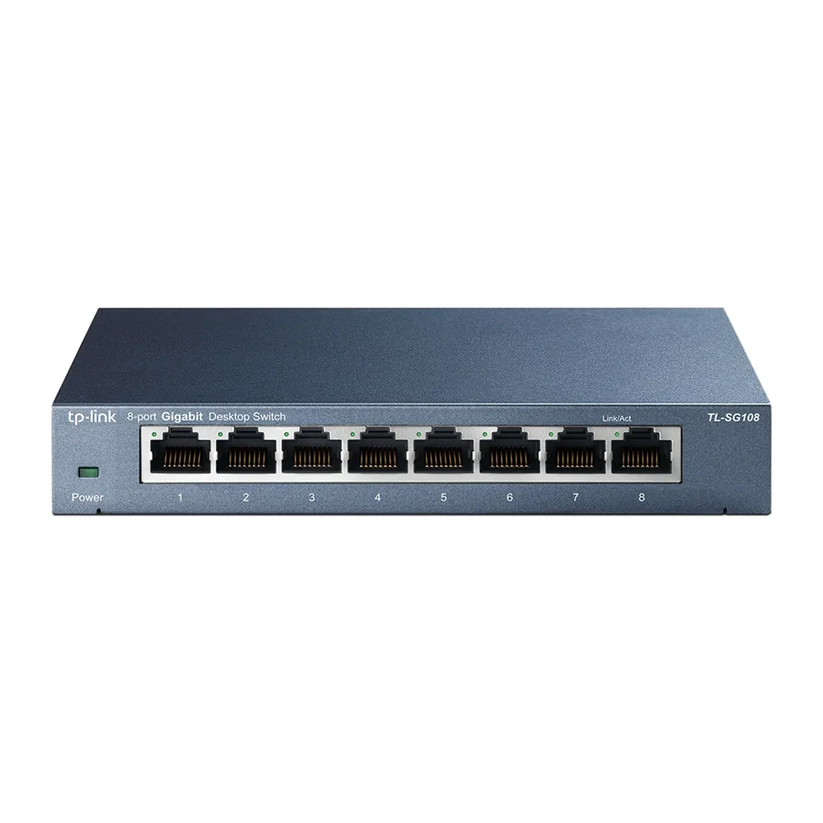 TP-Link TL-SG108 asztali switch 8-portos fém ház Plug and Play QoS 802.1p #1