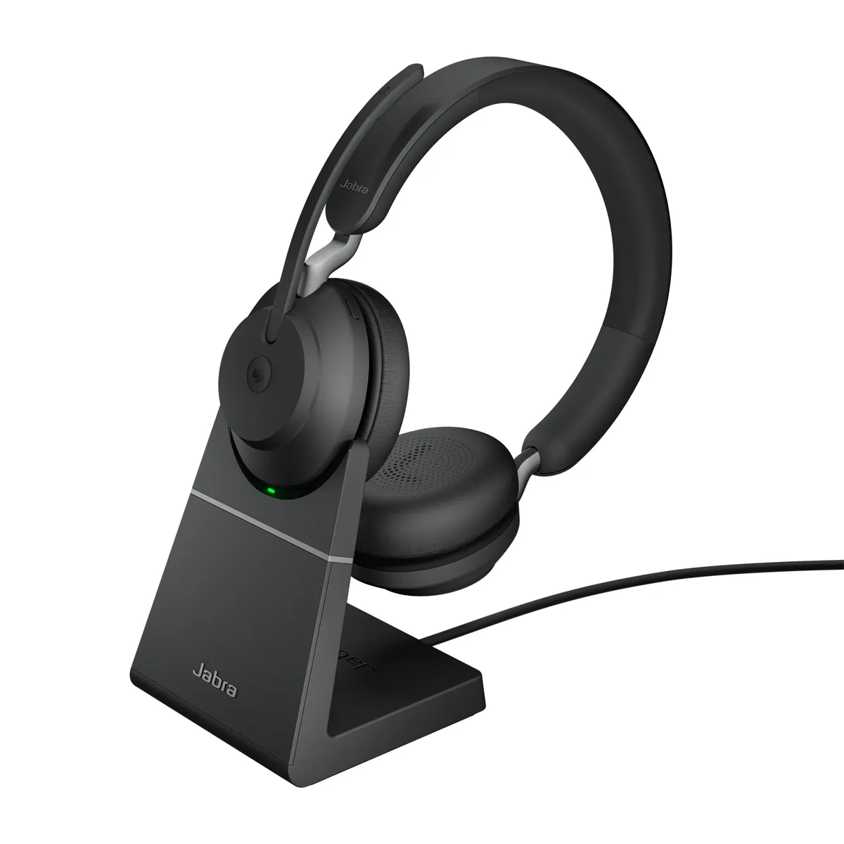 Jabra 26599-999-989 Evolve2 65 MS vezeték nélküli Bluetooth sztereó fejhallgató, Teams kompatibilis, 37 órás üzemidő, fekete #1