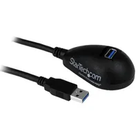 Startech.com USB3SEXT5DKB USB hosszabbító kábel USB A-A 1,5 m USB 3.2 Gen 1 5 Gbps nikkel fekete