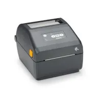 Zebra ZD4A042-D0EM00EZ ZD421d címkenyomtató 203dpi 108mm média szélesség 104mm nyomtatási szélesség 127mm tekercsátmérő USB Bluetooth 5.0 RAM 256 MB Flash 512 MB szürke