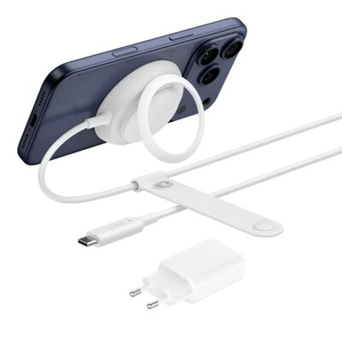 Belkin WIA014KQWH Ultracharge 25W QI2-LA vezeték nélküli töltő USB fehér #1