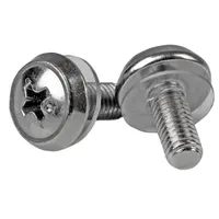 Startech.com CABSCREWSM5 M5 szerelési csavarok rozsdamentes acél 100 db