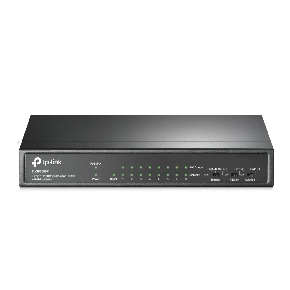 TP-Link TL-SF1009P 9-portos 10-100 Mbps asztali switch 8 PoE portok 65 W #1