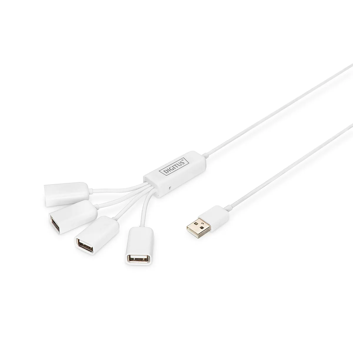 Assmann DA-70216 USB hub 4-port fehér 1 m USB 2.0 4x USB A F 1x USB A M #1