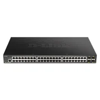 D-Link DGS-1250-52XMP/E 48-portos gigabites intelligens menedzselt switch 4x 10G SFP PoE 370W