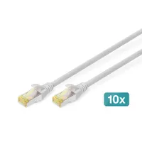 Assmann DK-1644-A-010-10 patchkábel Cat6A SFTP 1 m 10 db szürke