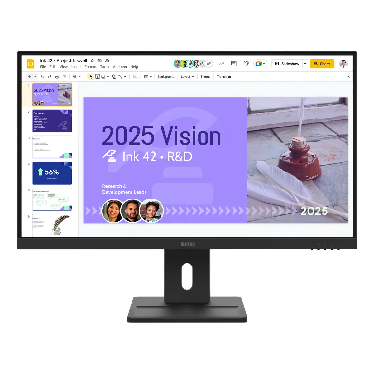Lenovo 64BDGAT4EU ThinkVision E27Q-40 27" QHD IPS 100Hz 6ms HDMI DP beépített hangszóró VESA magasságállítás #1
