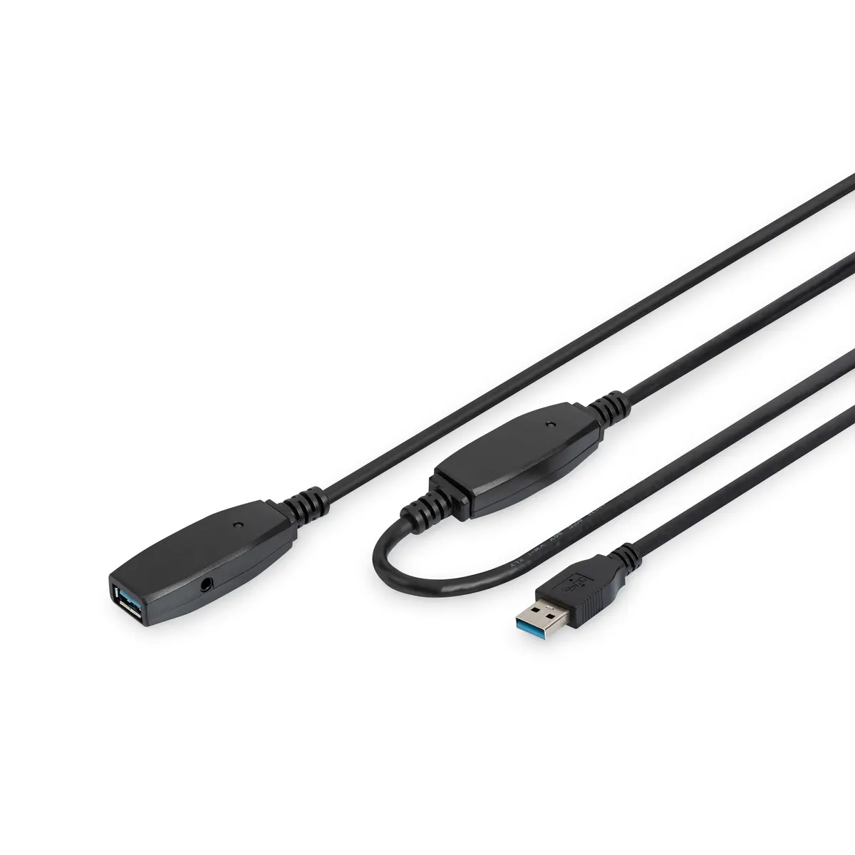 Assmann DA-73106 Aktív USB 30 hosszabbító kábel 15 m USB 3.2 Gen 1 5 Gbps fekete mágneses árnyékolás #1