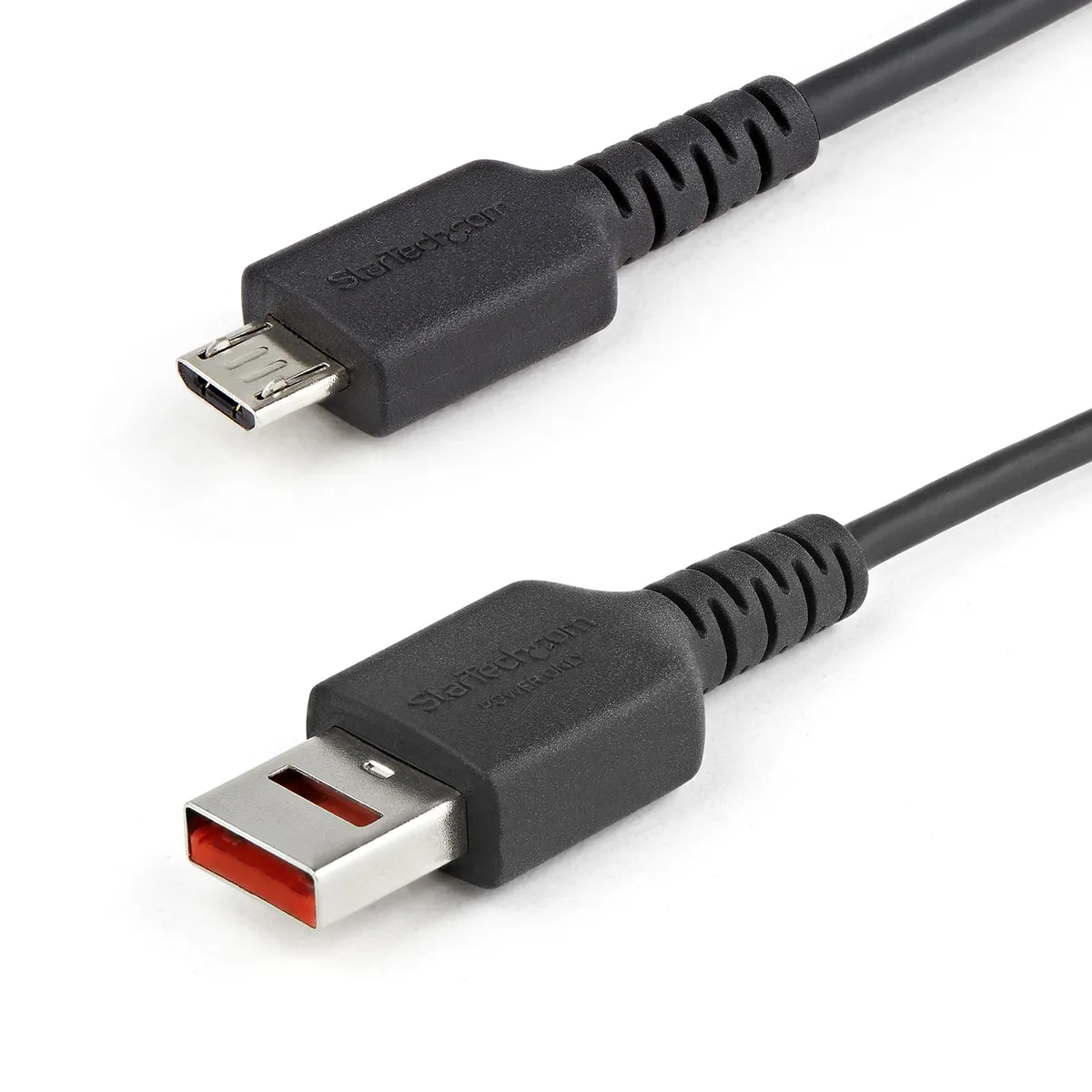 Startech.com USBSCHAU1M usb a - micro-b kábel 1 m usb 2.0 nikkelezett érintkezők fekete #1