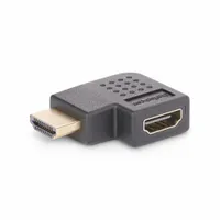 Startech.com HDMI2HDMIMFRA 90 fokos hdmi adapter m-f hdmi 2.0 4k60hz aranyozott érintkezők fekete