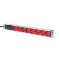 Assmann DN-95410-R PDU 8 x Schuko kimenet 2 m C14 bemenet 19" rack 250 V 10 A