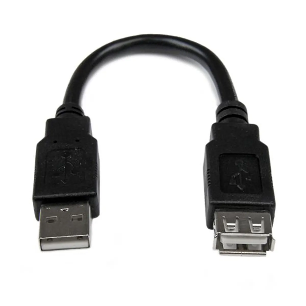 Startech.com USBEXTAA6IN USB hosszabbító kábel 0,152 m USB A USB A USB 2.0 m-f Fekete #1