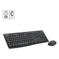 Logitech 920-009796 MK295 Silent vezeték nélküli billentyűzet grafit irodai qwertz egér mellékelve