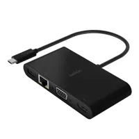 Belkin AVC004BTBK USB-C többportos adapter HDMI, VGA, Ethernet, USB-A 100W PD