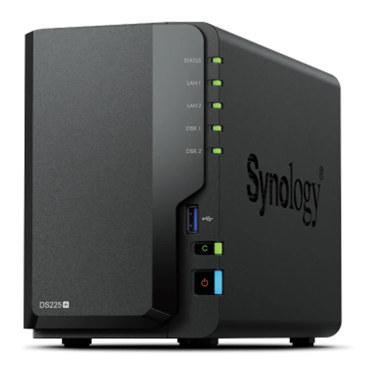 Synology DS225+ DiskStation 2 lemezhely 2GB DDR4 RAM 2x USB 3.2 Gen1 1GbE és 2,5GbE #1
