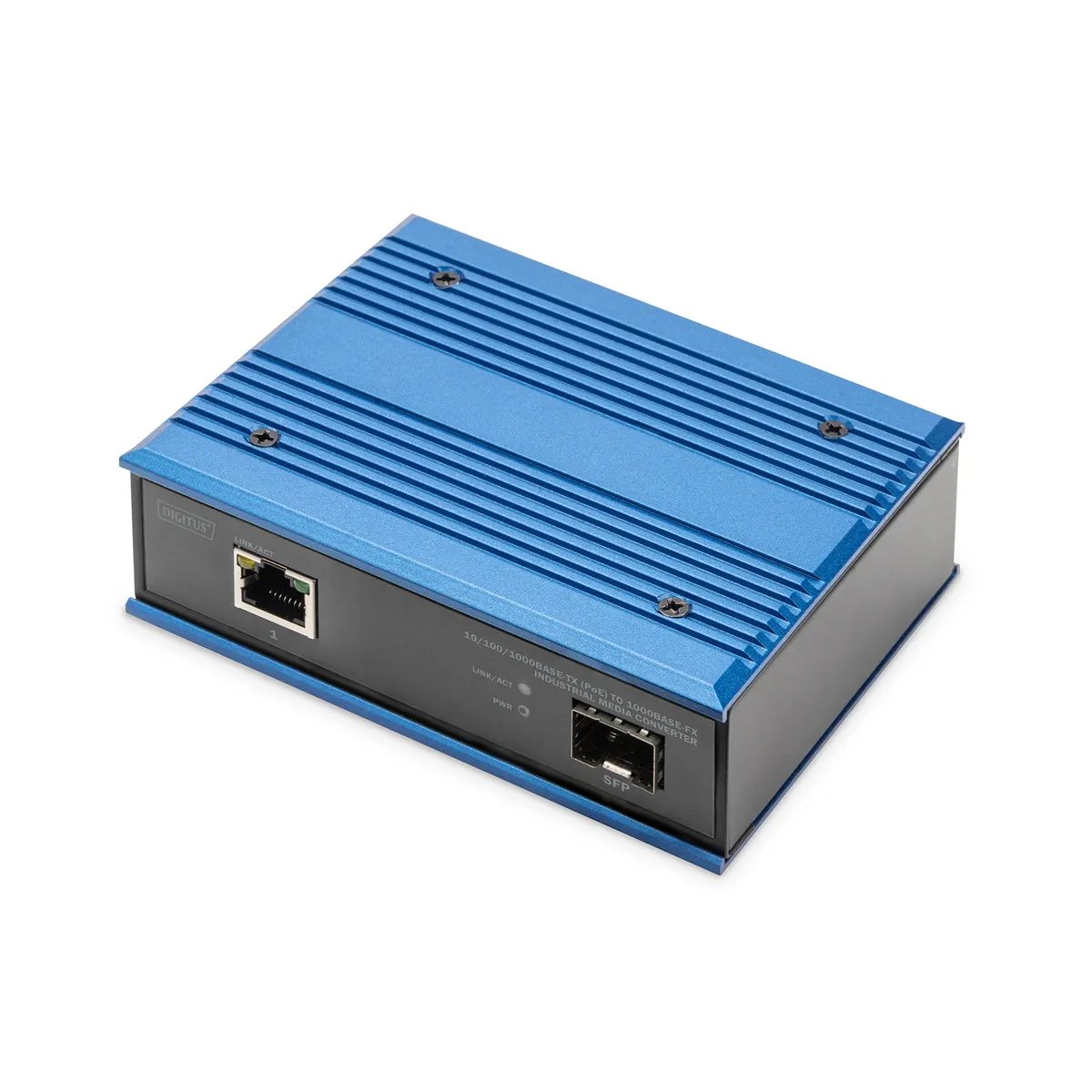 Assmann DN-652104-1 BASE-TX to BASE-FX PoE konverter 10-100-1000BASE-T bemenet 1000BASE-FX kimenet #1