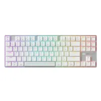 Cherry G8E-3885HACAUS-0 MX 8.2 Pro TMR Wireless tenkeyless USB RF Bluetooth RGB LED 88 billentyűs mágneses-mechanikus kapcsoló ezüst-fehér 1,8 m