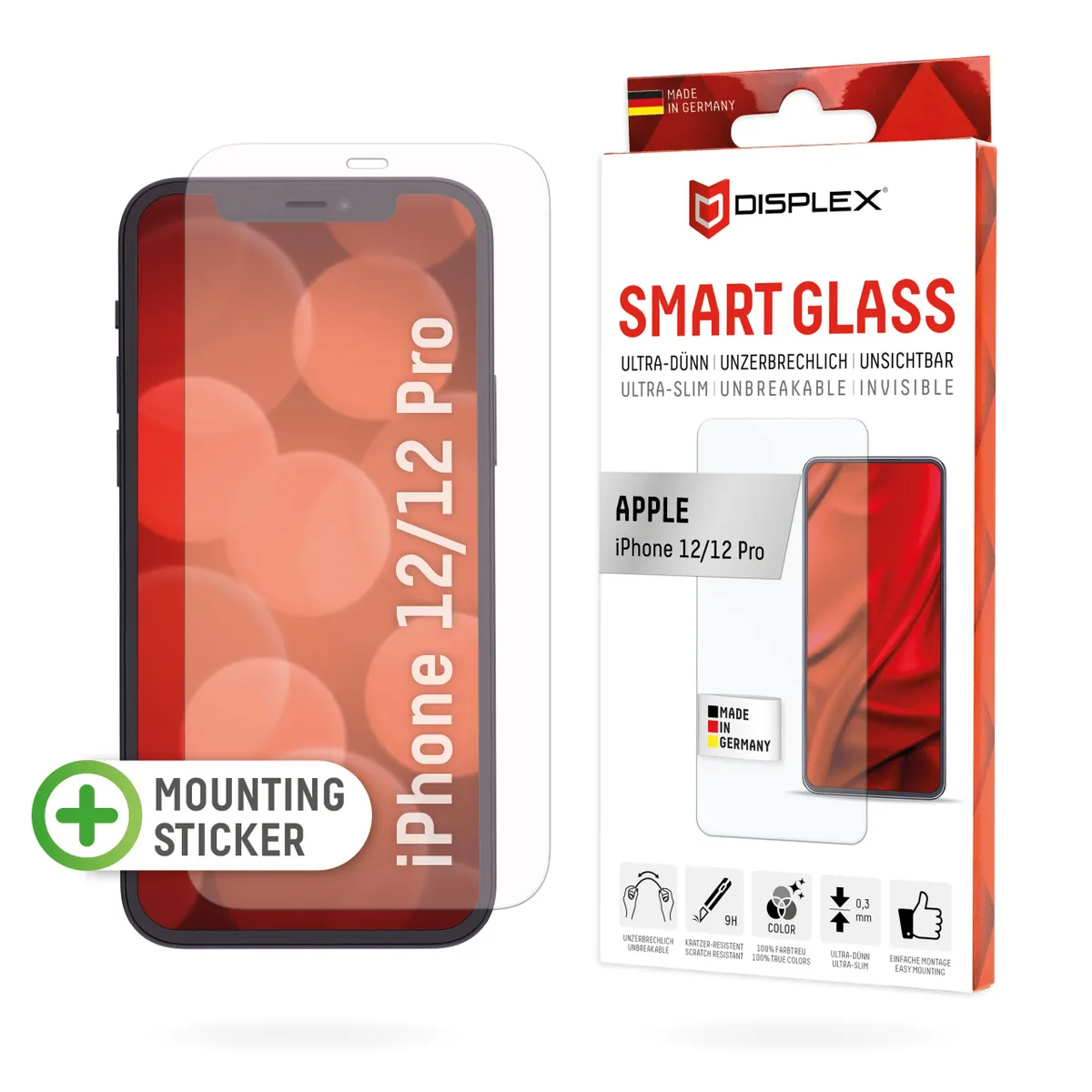 E.V.I. 01631 Displex Smart Glass Apple iPhone 12–12 Pro Edzett üveg Átlátszó 1 db #1