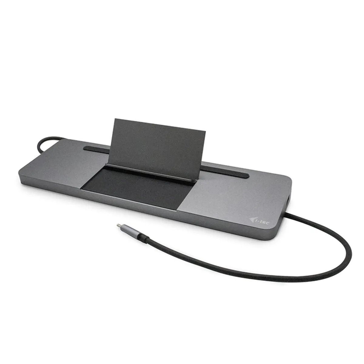 i-tec C31FLATDOCKPDPRO USB-C fém dokkolóállomás PD85W Ethernet 1Gbps SD szürke #1