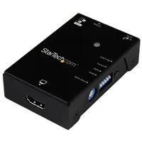 Startech.com VSEDIDHD EDID emulátor fekete acél ház HDMI bemenet kimenet 1920x1080 720p 1080p RoHS CE FCC