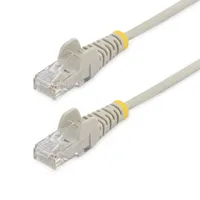 Startech.com N6PAT250CMGRS Cat6 kábel - 2,5 m - szürke - UTP árnyékolás - RJ-45 mindkét végén - snagless - arany érintkezők - 28 AWG réz