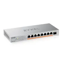 Zyxel XMG-108HP-EU0101F XMG-108HP 8x2,5GBASE-T 1xSFP nem menedzselt poe 60W 100W asztali
