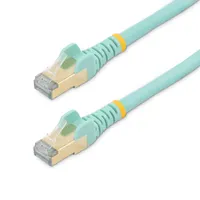 Startech.com 6ASPAT3MAQ patch cat6a 3 m türkizkék STP RJ-45 férfi-férfi 10 Gbps