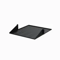 Startech.com CABSHF2POSTV2 2U rack polc Acél Fekete