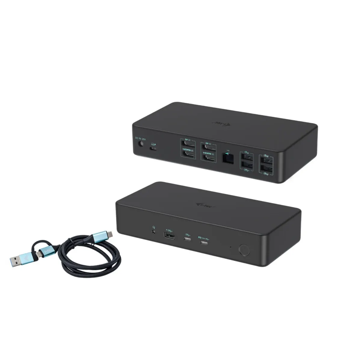 I-tec CADUAL4KDOCKPD2 Duál 4K kijelző dokkoló Gen2 USB-C PD100W Gigabit Ethernet 150W táp #1