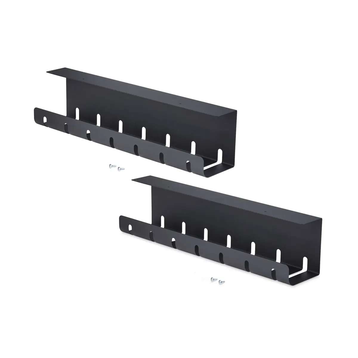Startech.com S2MB-DESK-CABLE-TRAY Kábelrendező tálca Asztali Fekete 110x530x130 mm #1