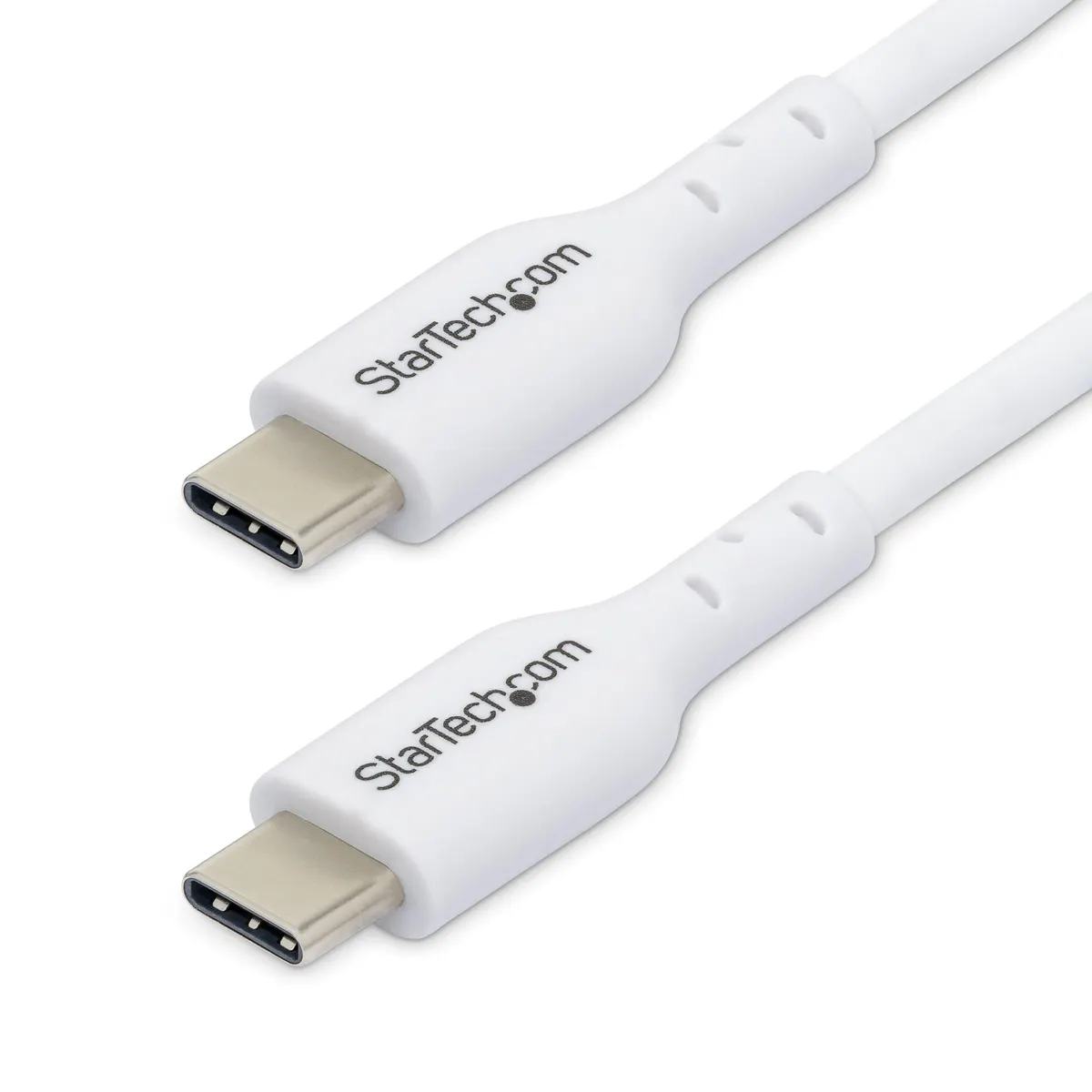 Startech.com USB2CC2MNCWHE2PK USB-C kábel 2 m USB 2.0 fehér 2 db #1
