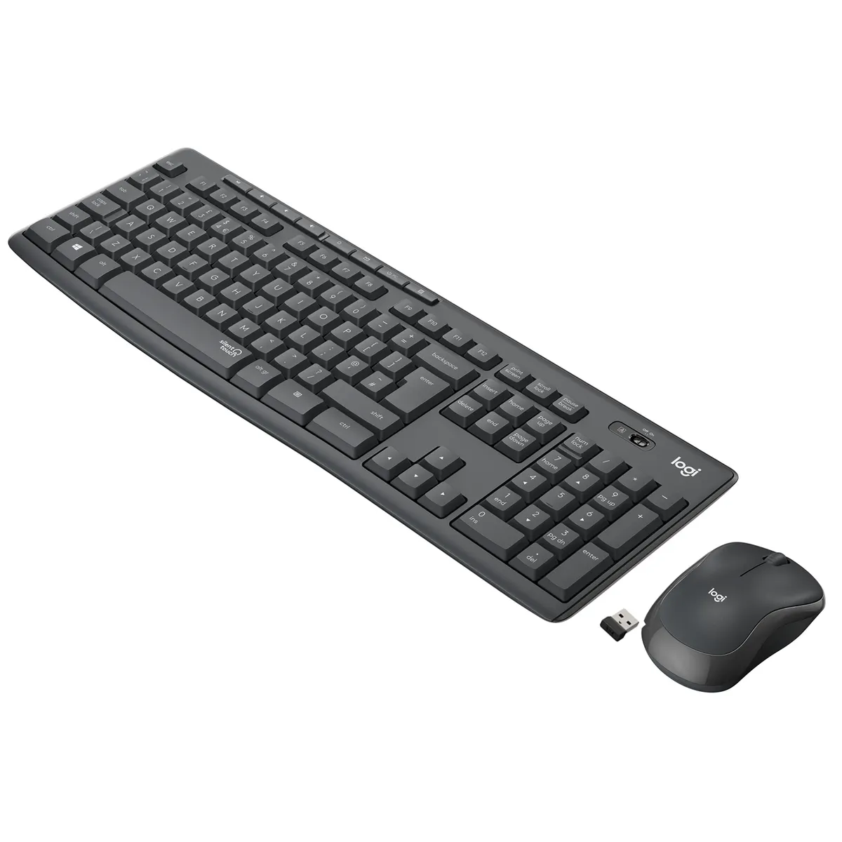 Logitech 920-009803 MK295 Silent vezeték nélküli billentyűzet-egér páros AZERTY grafit #1