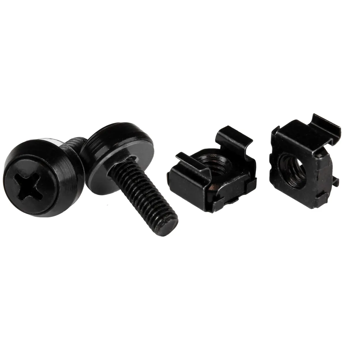 Startech.com CABSCREW1032 racsavarok és anyák 10-32 acél panorámafej hossz 15,9 mm 50 db fekete #1