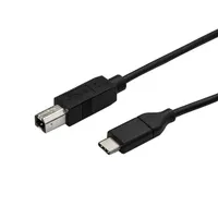 Startech.com USB2CB50CM USB-C–USB-B kábel 0,5 m USB 2.0 nikkelezett érintkezők fekete