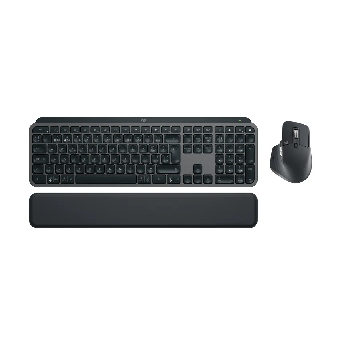 Logitech 920-011611 MX Keys S Combo egér mellékelve csuklótámasz háttérvilágítás bluetooth grafit #1