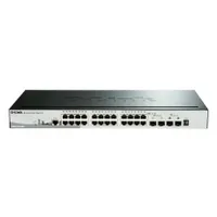 D-Link DGS-1510-28P/E 28-portos PoE switch 24 RJ-45 2x SFP 2x 10G SFP plus