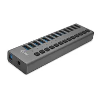 i-tec U3CHARGEHUB13 13-portos USB 3.0 töltő hub 60 W adapterrel