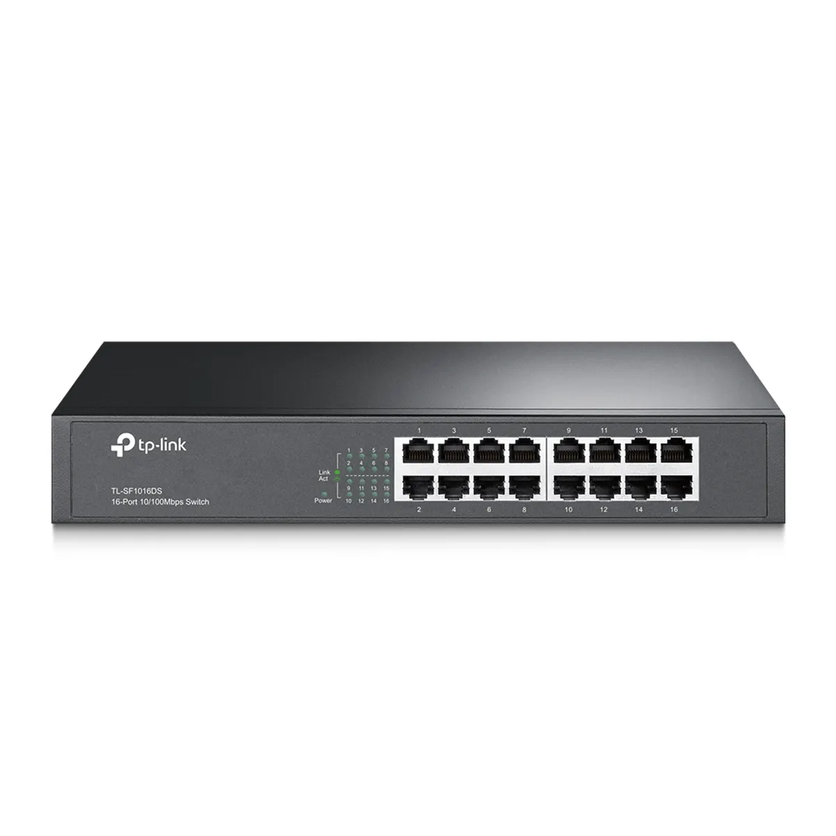 TP-Link TL-SF1016DS 16-portos switch nem menedzselt fém ház rackbe szerelhető 16x RJ-45 10-100 Mbps #1