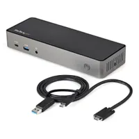 Startech.com DK31C3HDPDUE USB-C USB-A dokkoló háromkijelzős 4K60 DPHDMI 85W PD